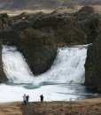 Hjálparfoss in Þjórsárdalur valley in south Iceland