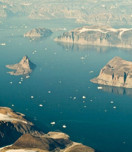 Helicopter view over Ammaslik (Tasiilaq)