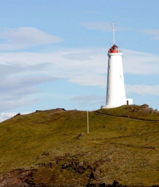 Reykjanesviti lighthouse at Reykjanes peninsula, south west of Iceland.