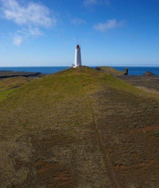 Reykjanesviti located south west of Iceland Reykjanes peninsula.