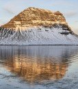 Kirkjufell's rising sun.